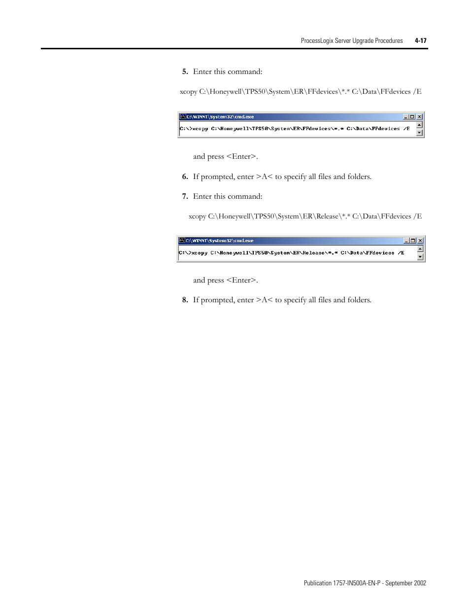 Rockwell Automation 1757-SWKIT5000 ProcessLogix R500.1 Installation and Upgrade Guide User Manual | Page 105 / 273