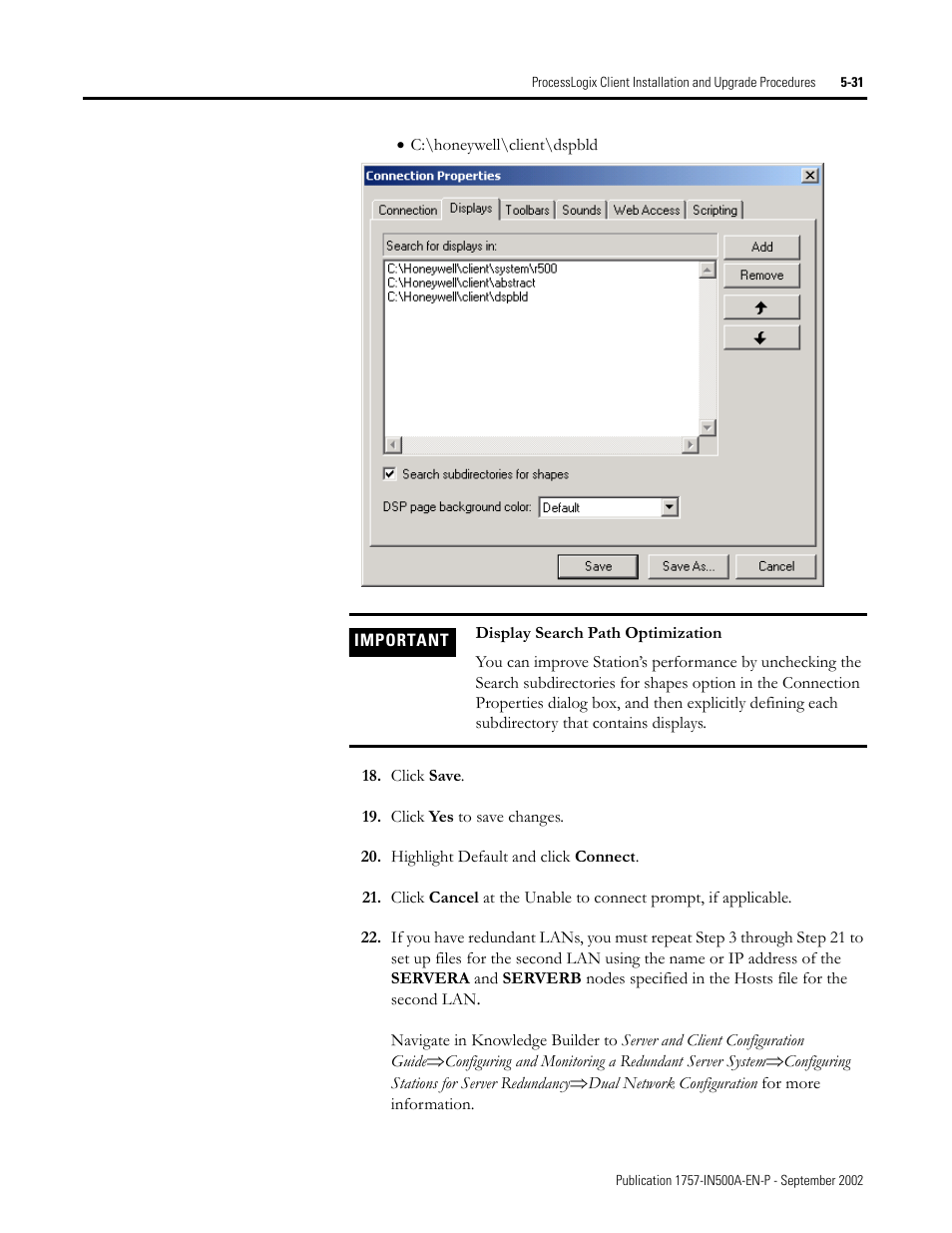 Rockwell Automation 1757-SWKIT5000 ProcessLogix R500.1 Installation and Upgrade Guide User Manual | Page 155 / 273