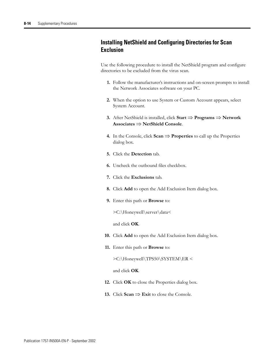 Rockwell Automation 1757-SWKIT5000 ProcessLogix R500.1 Installation and Upgrade Guide User Manual | Page 212 / 273