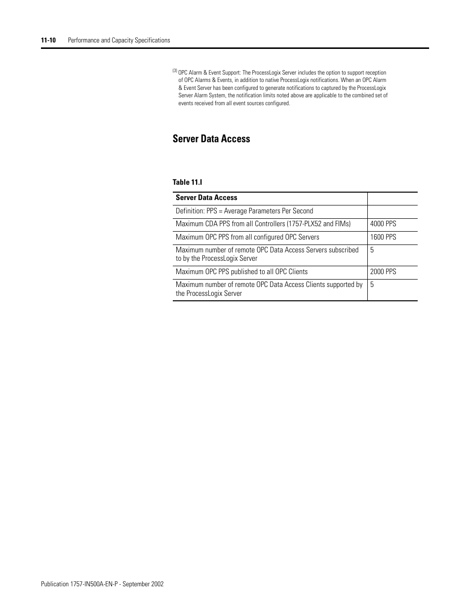 Server data access, Server data access -10 | Rockwell Automation 1757-SWKIT5000 ProcessLogix R500.1 Installation and Upgrade Guide User Manual | Page 250 / 273