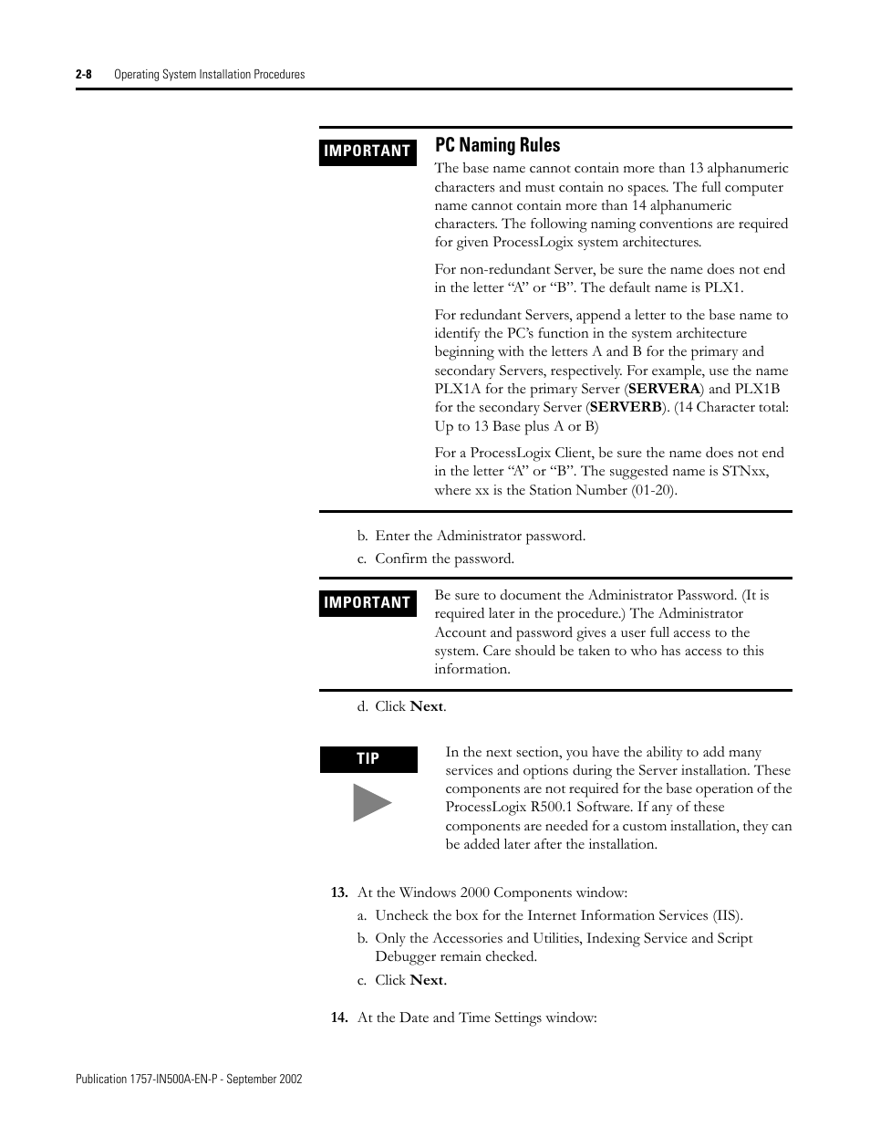 Pc naming rules, Pc naming rules -8 | Rockwell Automation 1757-SWKIT5000 ProcessLogix R500.1 Installation and Upgrade Guide User Manual | Page 32 / 273