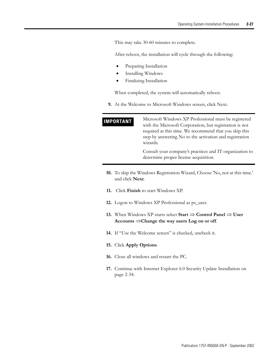 Rockwell Automation 1757-SWKIT5000 ProcessLogix R500.1 Installation and Upgrade Guide User Manual | Page 51 / 273