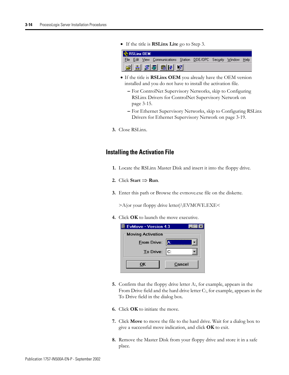 Installing the activation file, Installing the activation file -14 | Rockwell Automation 1757-SWKIT5000 ProcessLogix R500.1 Installation and Upgrade Guide User Manual | Page 80 / 273