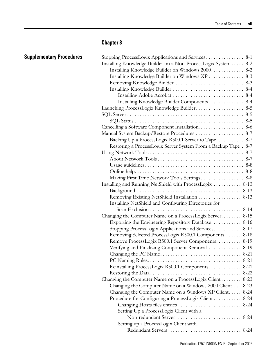 Rockwell Automation 1757-SWKIT5000 ProcessLogix R500.1 Installation and Upgrade Guide User Manual | Page 9 / 273