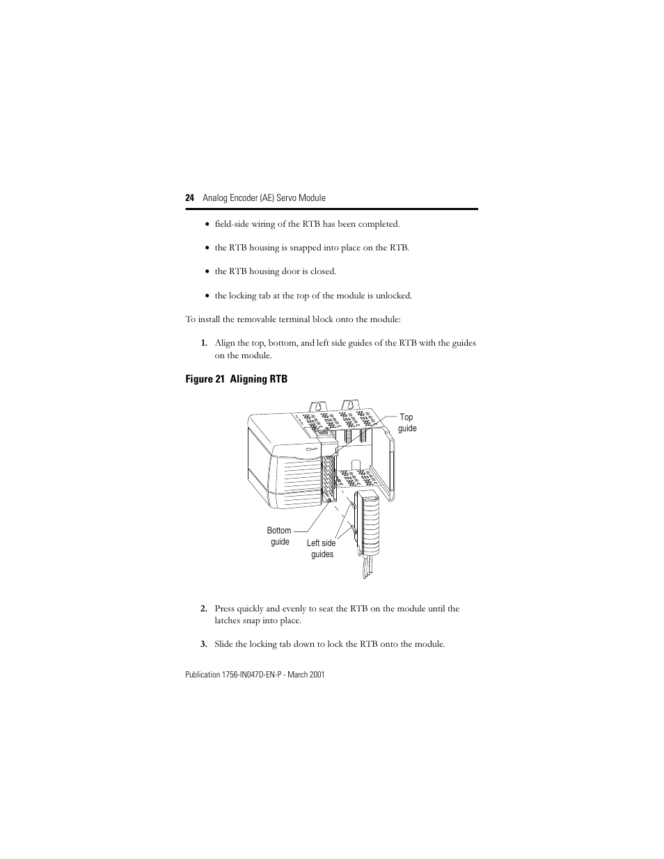 Rockwell Automation 1756-M02AE Analog Encoder (AE) Servo Module Installation Instructions User Manual | Page 24 / 40