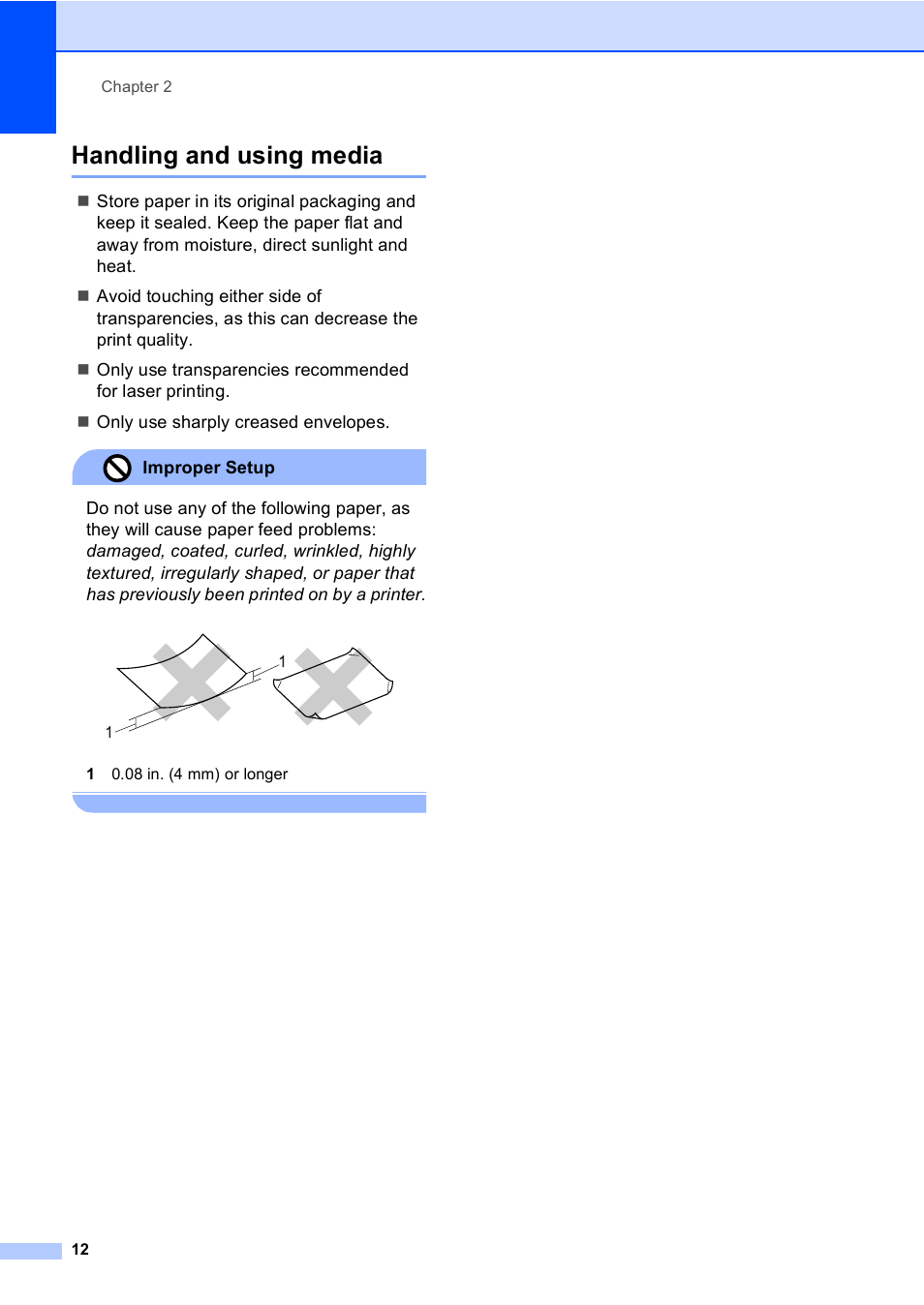 Handling and using media | Brother DCP 8060 User Manual | Page 24 / 116