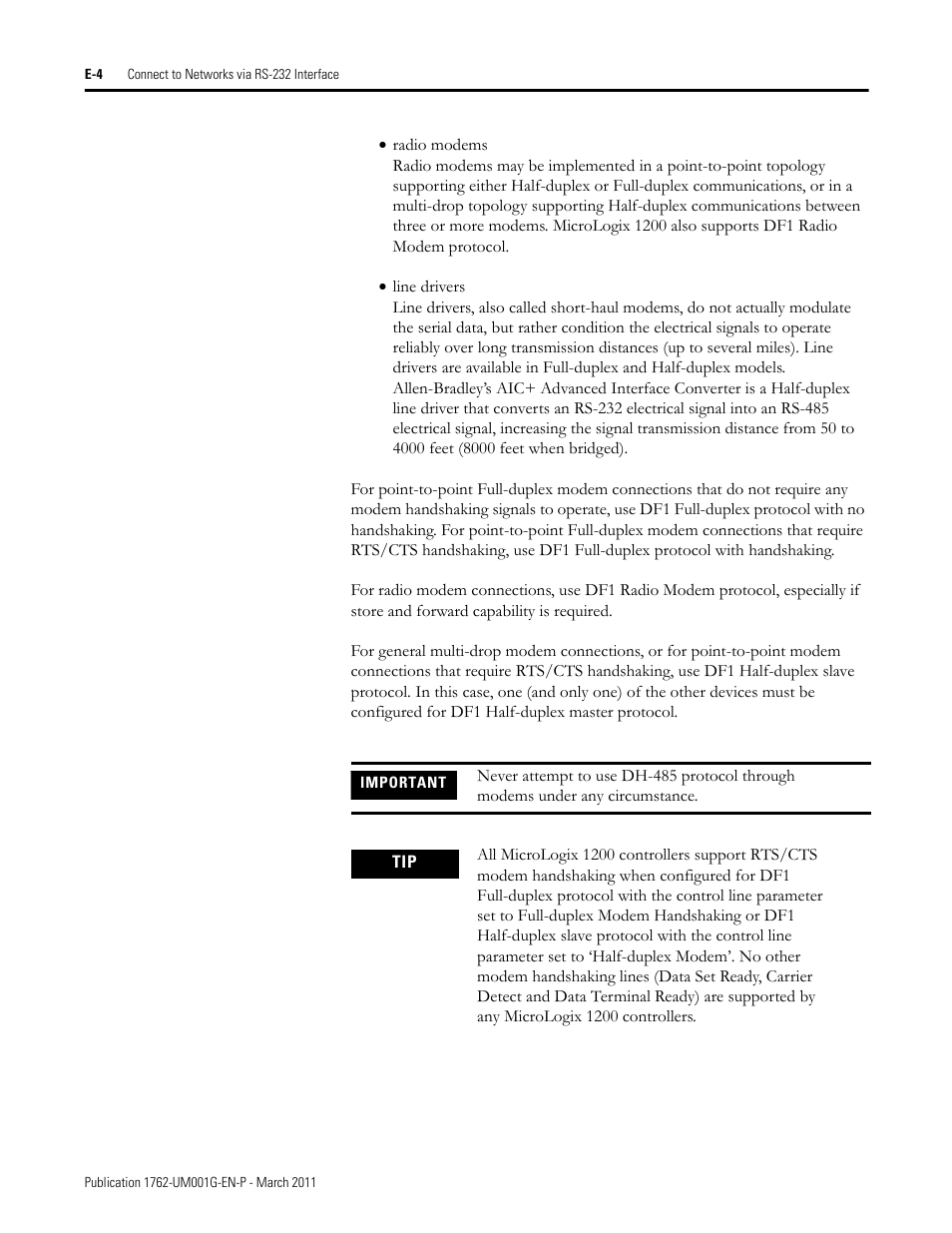 Rockwell Automation 1762-Lxxxx MicroLogix 1200 Programmable Controllers User Manual | Page 134 / 168