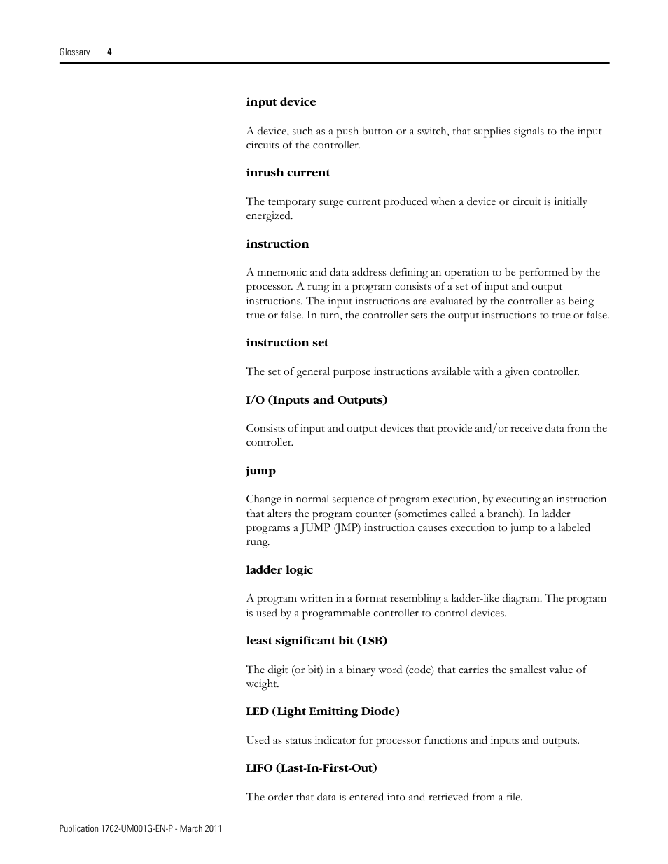 Rockwell Automation 1762-Lxxxx MicroLogix 1200 Programmable Controllers User Manual | Page 156 / 168