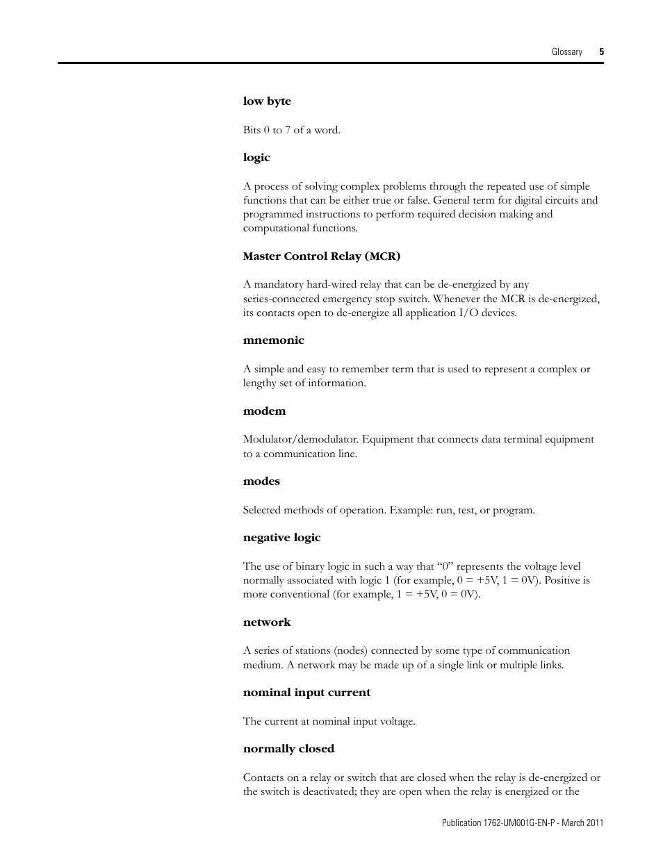Rockwell Automation 1762-Lxxxx MicroLogix 1200 Programmable Controllers User Manual | Page 157 / 168