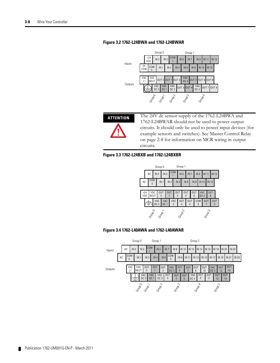 Attention | Rockwell Automation 1762-Lxxxx MicroLogix 1200 Programmable Controllers User Manual | Page 42 / 168