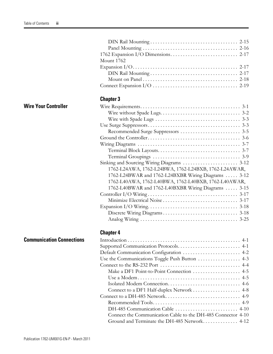 Rockwell Automation 1762-Lxxxx MicroLogix 1200 Programmable Controllers User Manual | Page 6 / 168