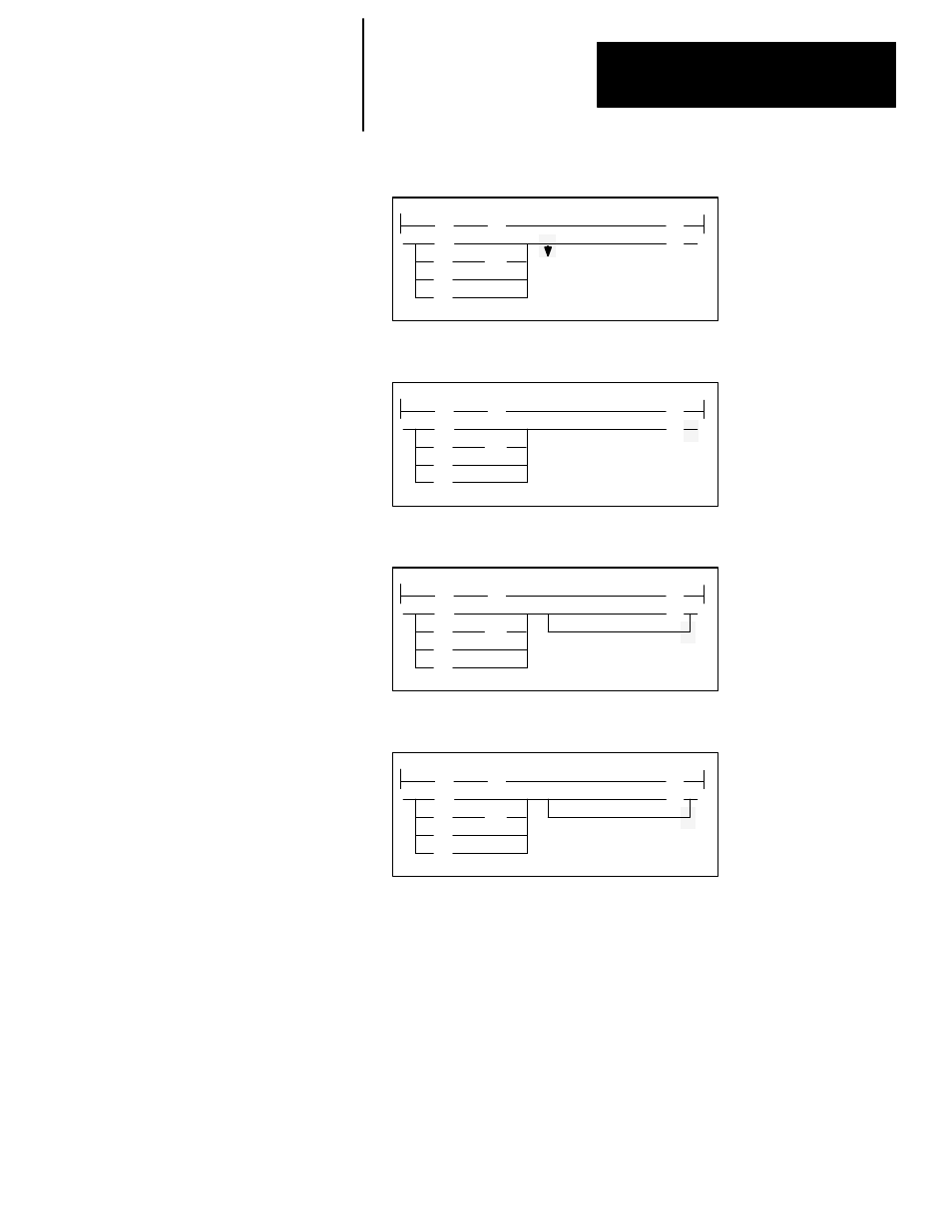 Press [f3], app_br. the following display appears, Press the, Press | The branch is placed around the output | Rockwell Automation 1747-PT1, D1747NP002 Hand-Held Terminal User Manual | Page 137 / 486