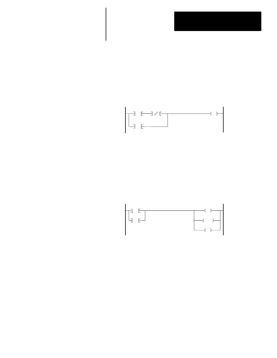 Input branching, Output branching | Rockwell Automation 1747-PT1, D1747NP002 Hand-Held Terminal User Manual | Page 89 / 486