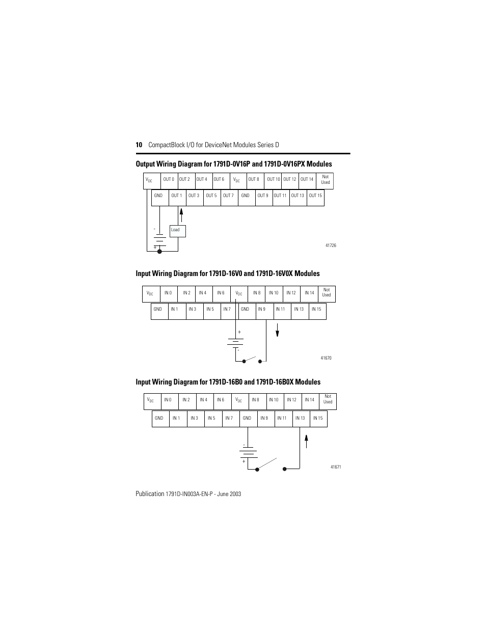 Rockwell Automation 1791D-XXXX CompactBlock I/O for DeviceNet Modules Series D I.I. User Manual | Page 10 / 28