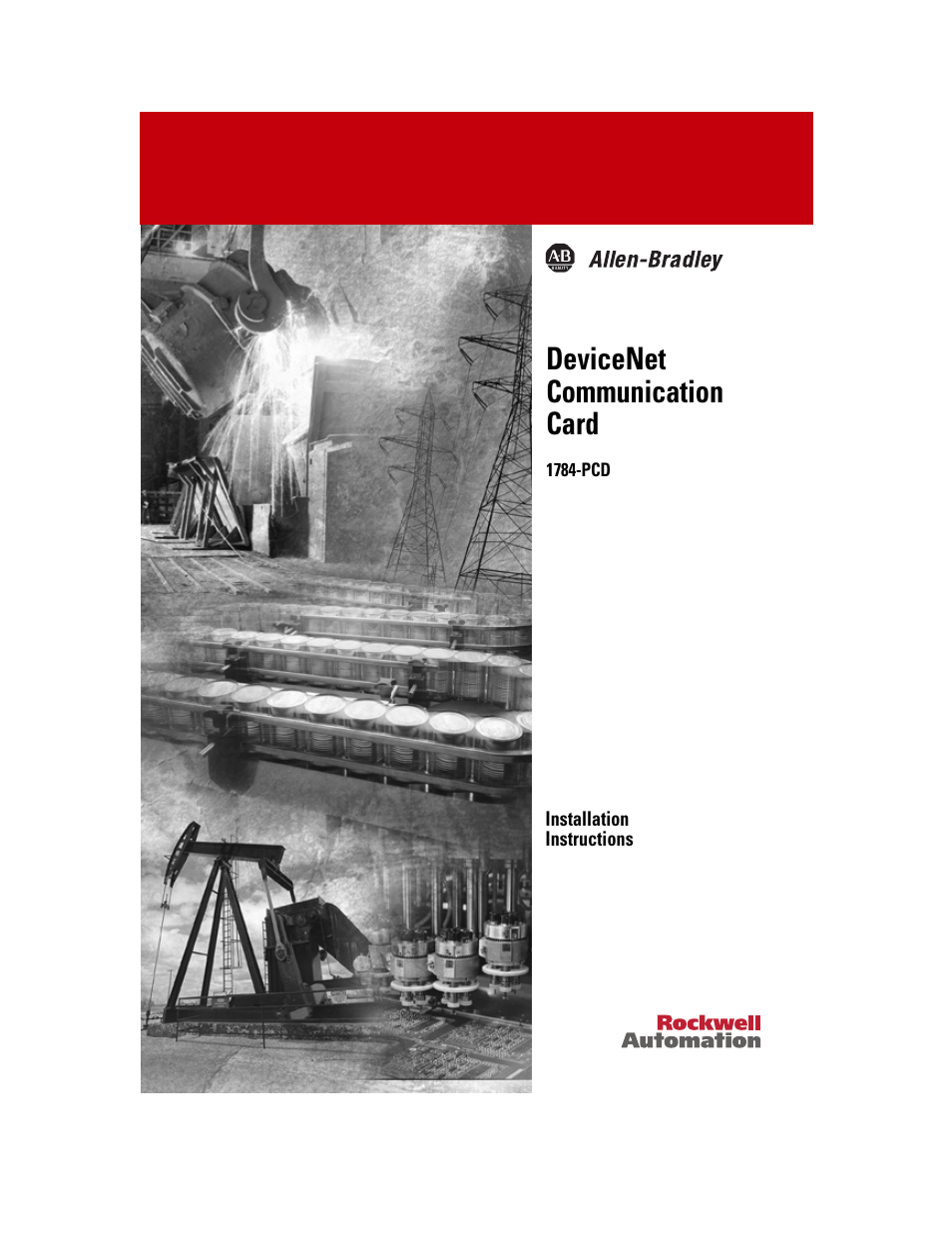 Rockwell Automation 1784-PCD DeviceNet Communication Card  User Manual | 106 pages