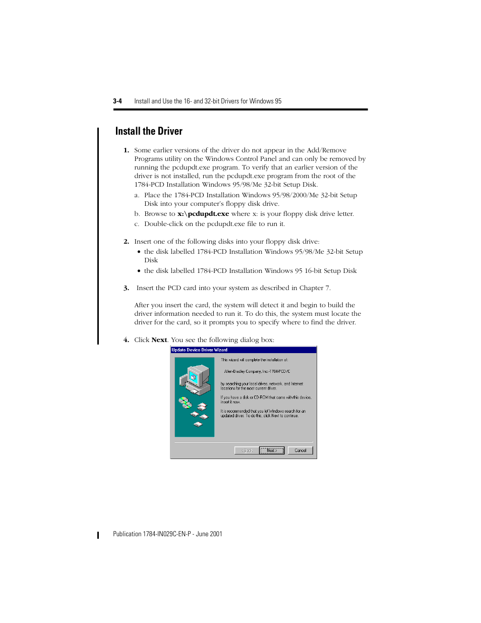 Install the driver | Rockwell Automation 1784-PCD DeviceNet Communication Card  User Manual | Page 26 / 106