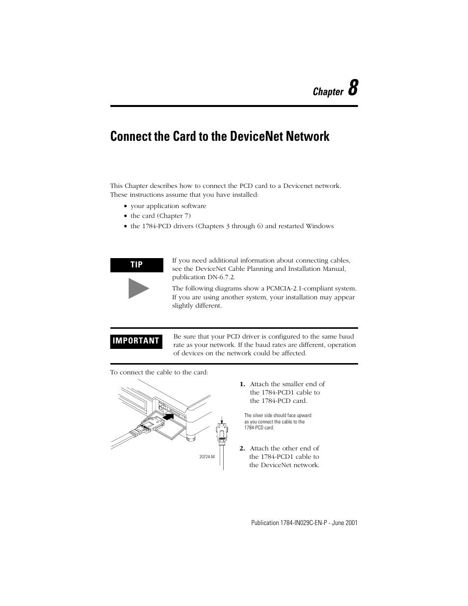 Connect the card to the devicenet network, Chapter | Rockwell Automation 1784-PCD DeviceNet Communication Card  User Manual | Page 67 / 106