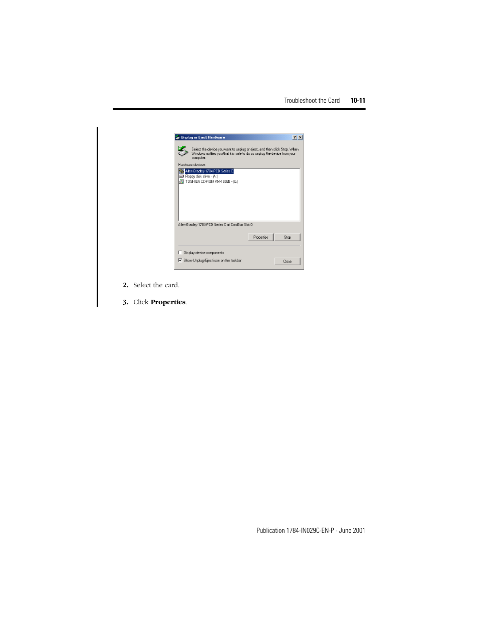 Rockwell Automation 1784-PCD DeviceNet Communication Card  User Manual | Page 91 / 106