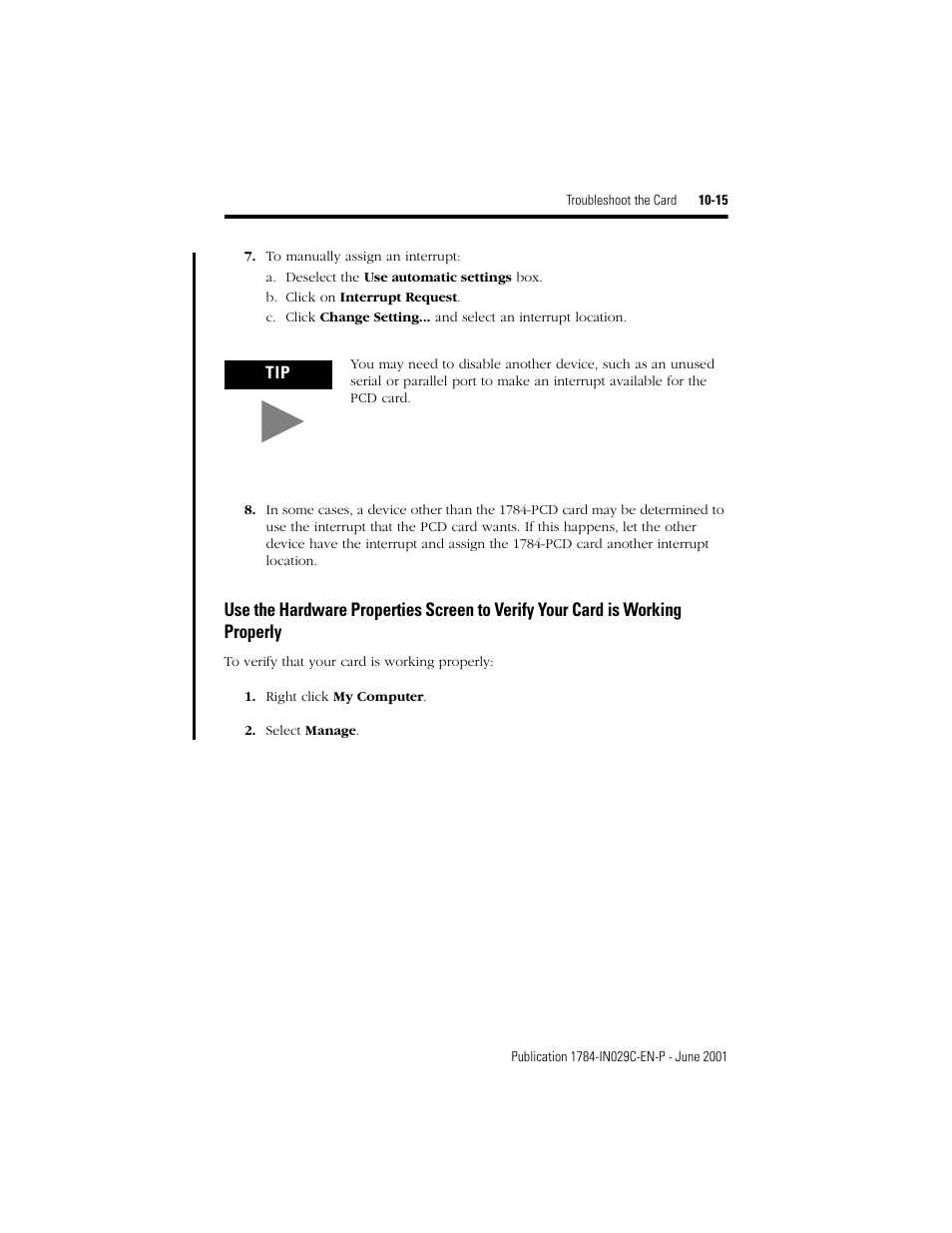 Rockwell Automation 1784-PCD DeviceNet Communication Card  User Manual | Page 95 / 106
