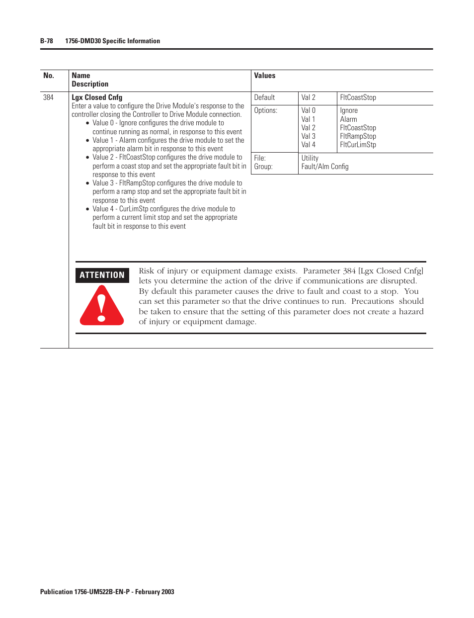 Rockwell Automation 1756-DMF30 ControlLogix Drive Module User Manual | Page 158 / 369