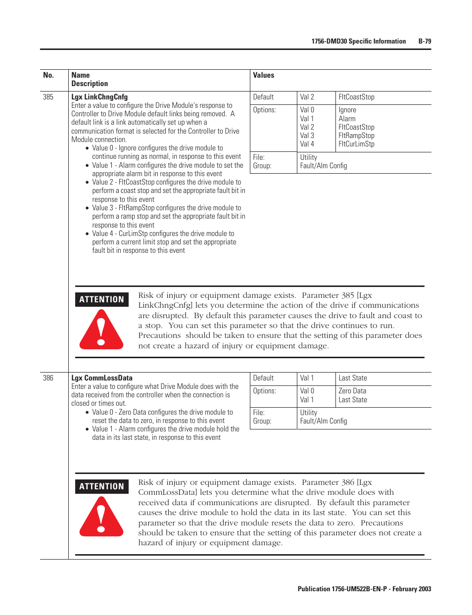 Rockwell Automation 1756-DMF30 ControlLogix Drive Module User Manual | Page 159 / 369