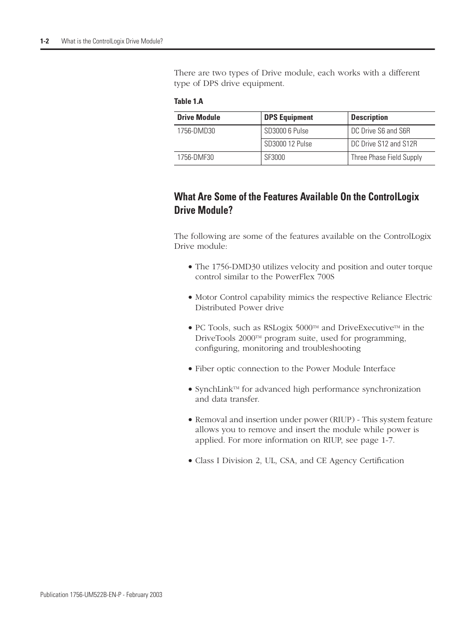 Rockwell Automation 1756-DMF30 ControlLogix Drive Module User Manual | Page 16 / 369