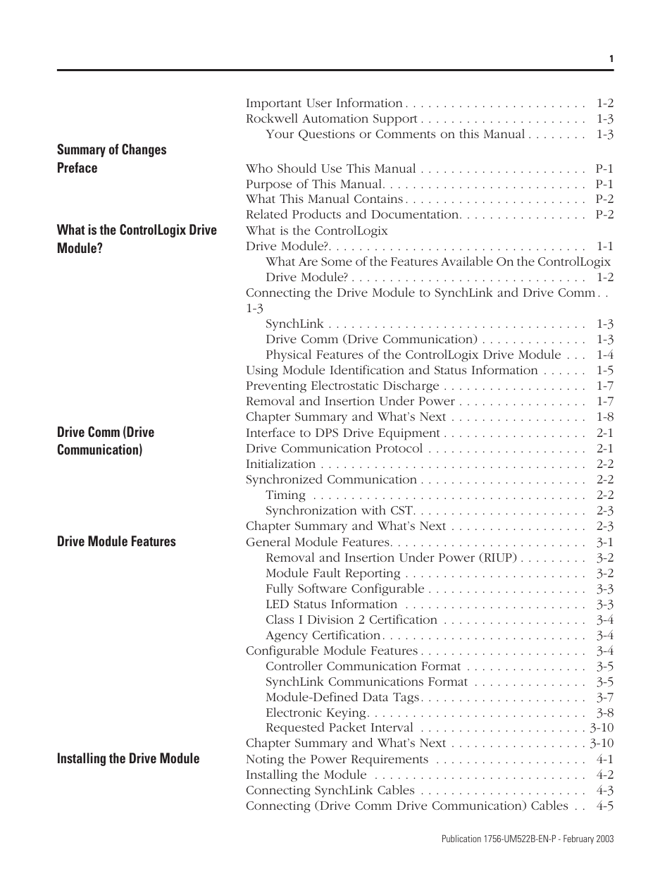 Rockwell Automation 1756-DMF30 ControlLogix Drive Module User Manual | Page 5 / 369