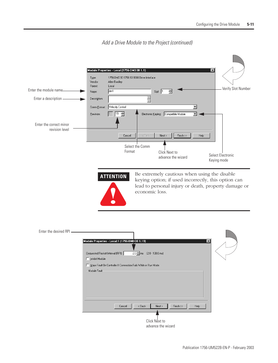 Rockwell Automation 1756-DMF30 ControlLogix Drive Module User Manual | Page 55 / 369