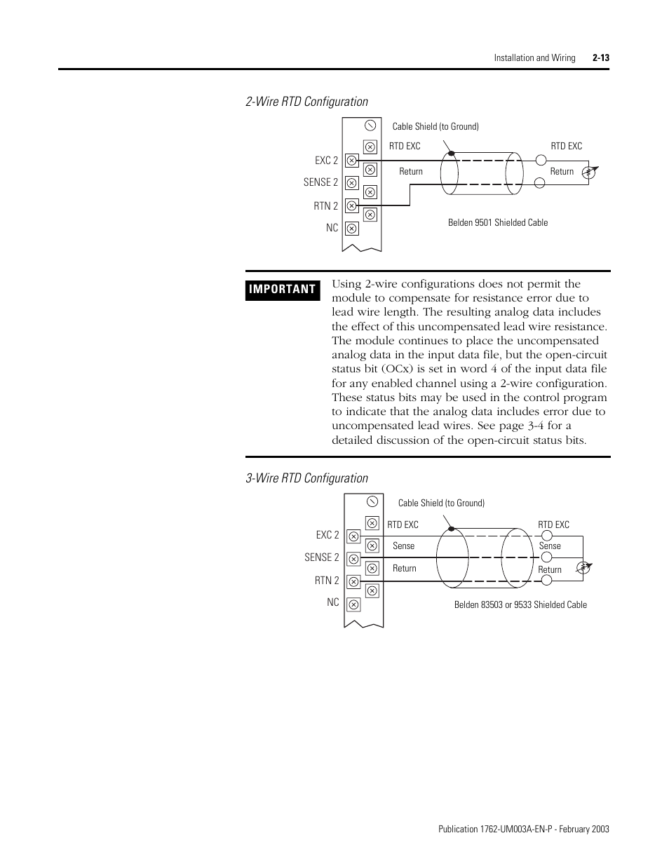 Rockwell Automation 1762-IR4 RTD/Resistance Input Module User Manual | Page 31 / 104