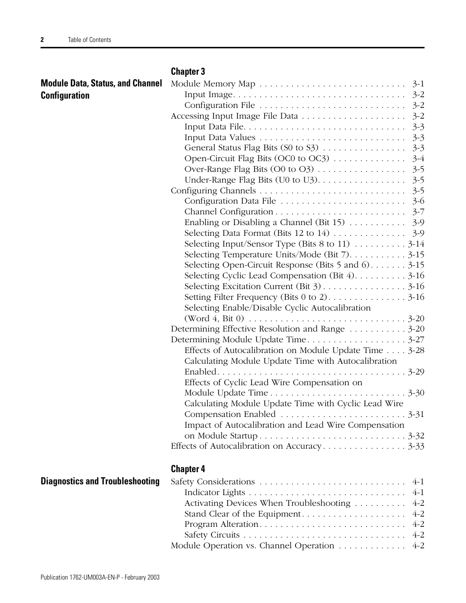 Rockwell Automation 1762-IR4 RTD/Resistance Input Module User Manual | Page 4 / 104