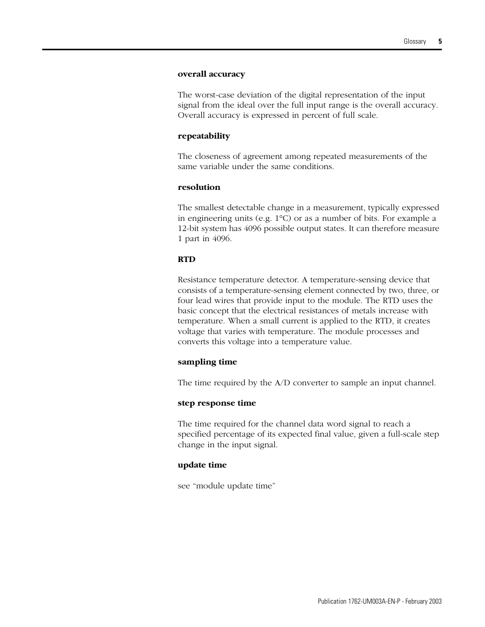 Rockwell Automation 1762-IR4 RTD/Resistance Input Module User Manual | Page 95 / 104
