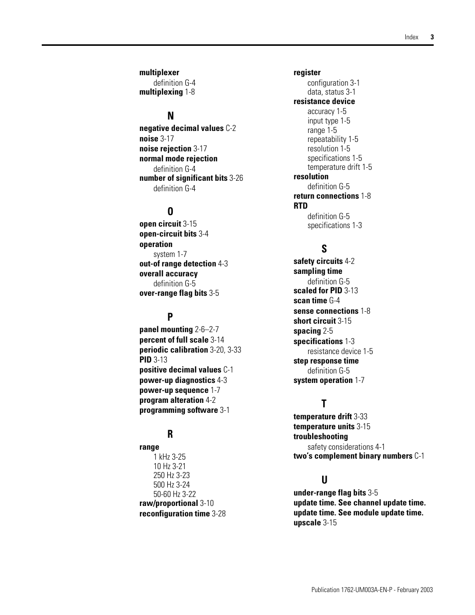 Rockwell Automation 1762-IR4 RTD/Resistance Input Module User Manual | Page 99 / 104