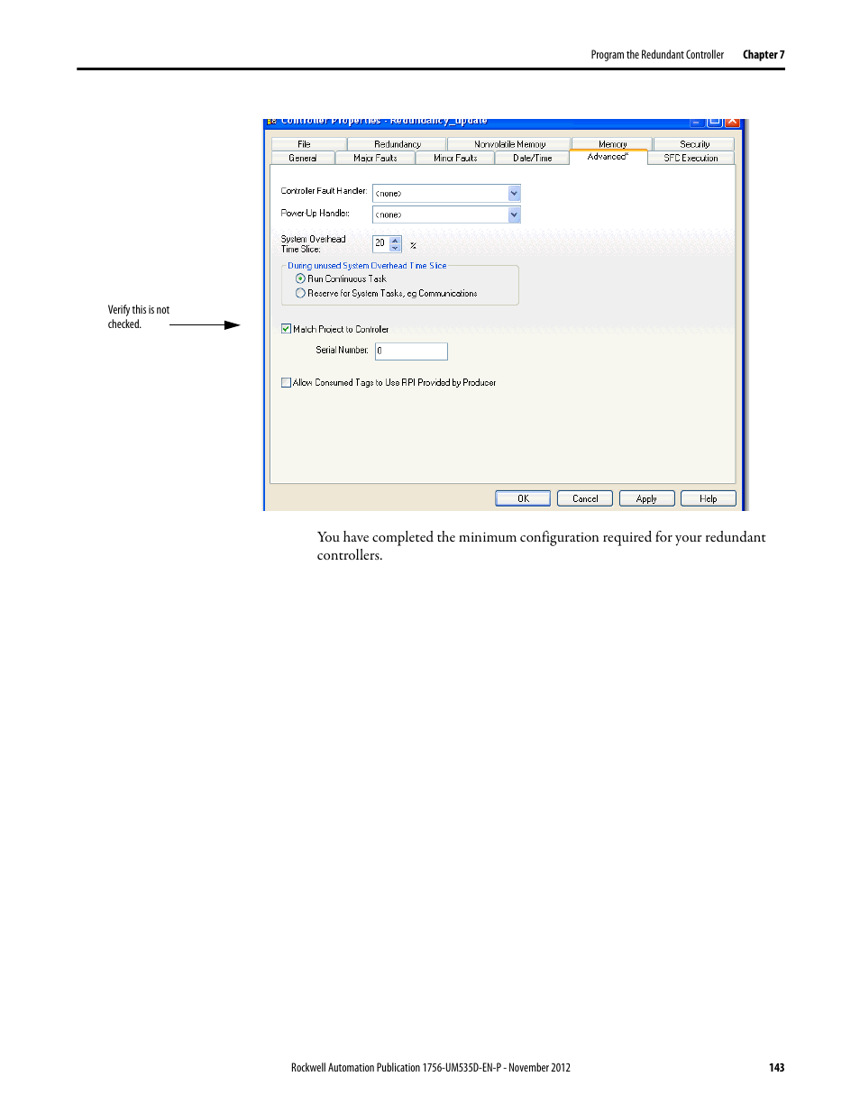 Rockwell Automation 1756-RMxx ControlLogix Enhanced Redundancy System User Manual User Manual | Page 143 / 296