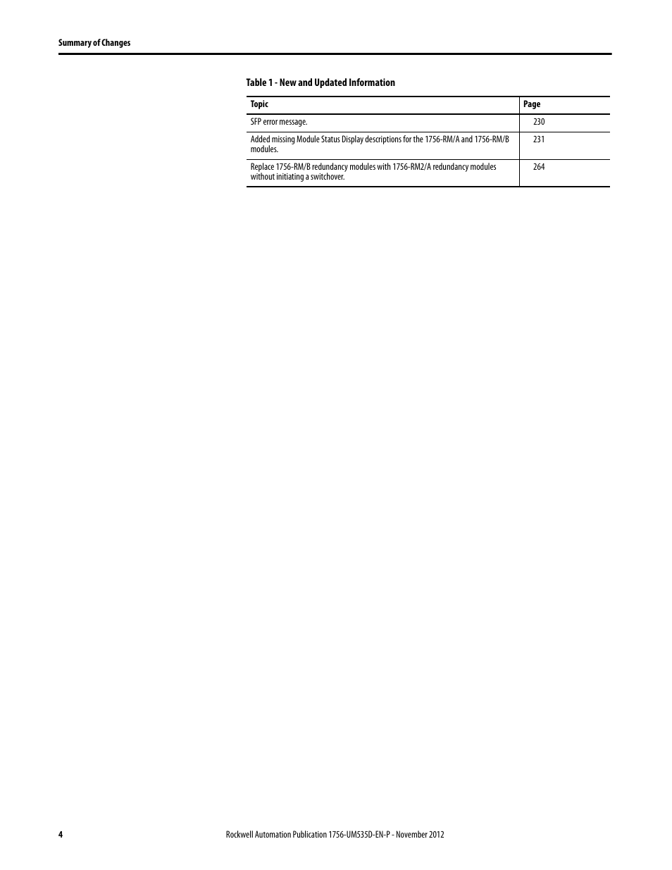 Rockwell Automation 1756-RMxx ControlLogix Enhanced Redundancy System User Manual User Manual | Page 4 / 296