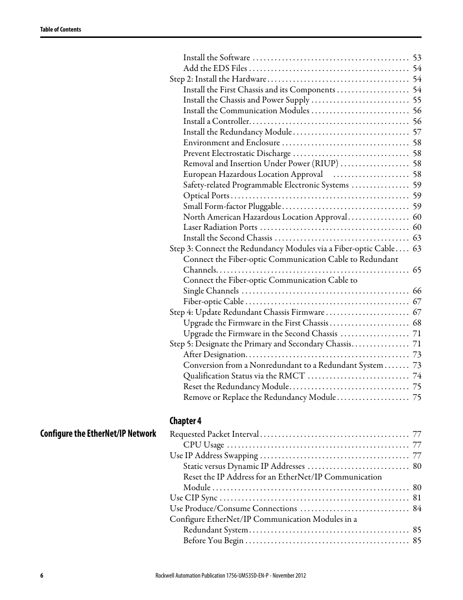 Rockwell Automation 1756-RMxx ControlLogix Enhanced Redundancy System User Manual User Manual | Page 6 / 296