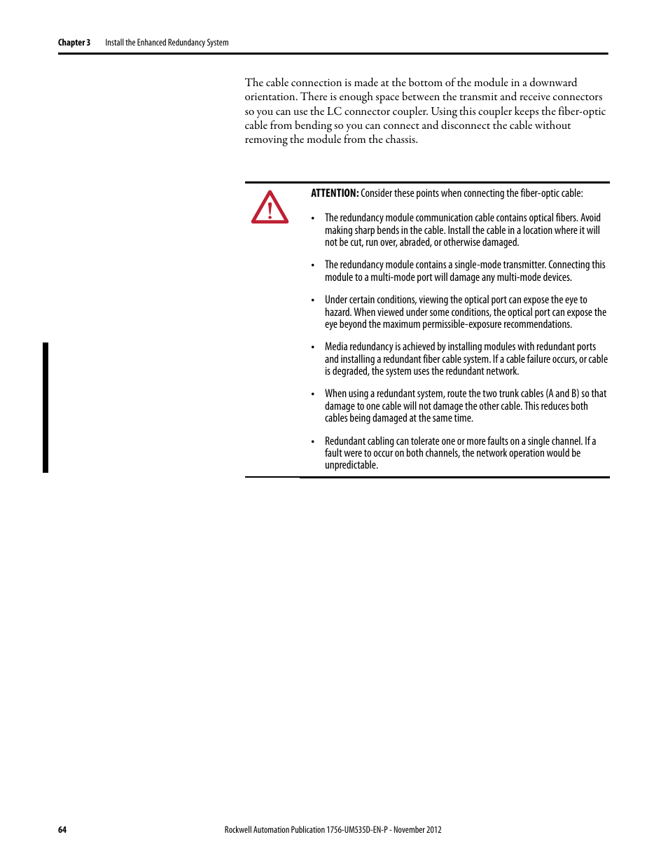 Rockwell Automation 1756-RMxx ControlLogix Enhanced Redundancy System User Manual User Manual | Page 64 / 296