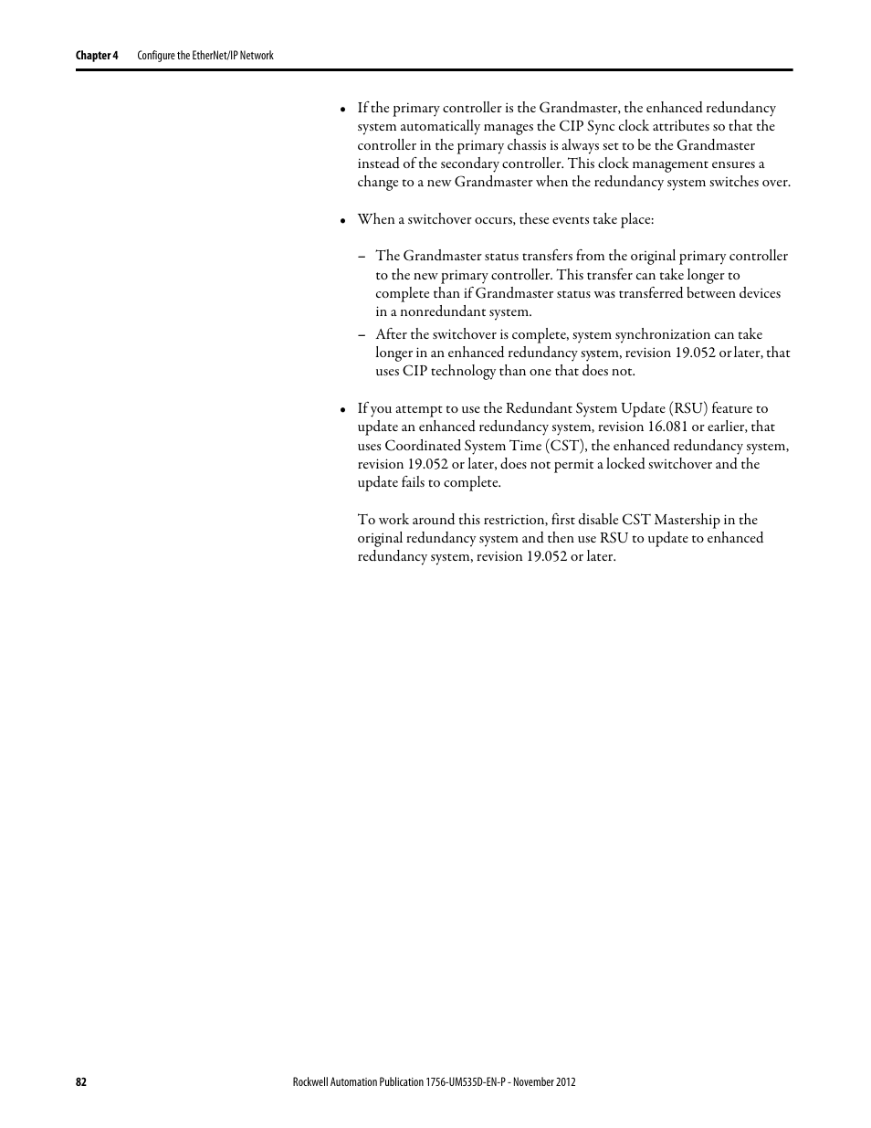 Rockwell Automation 1756-RMxx ControlLogix Enhanced Redundancy System User Manual User Manual | Page 82 / 296
