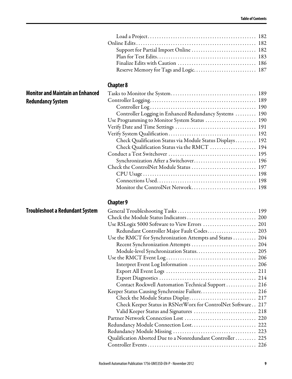 Rockwell Automation 1756-RMxx ControlLogix Enhanced Redundancy System User Manual User Manual | Page 9 / 296