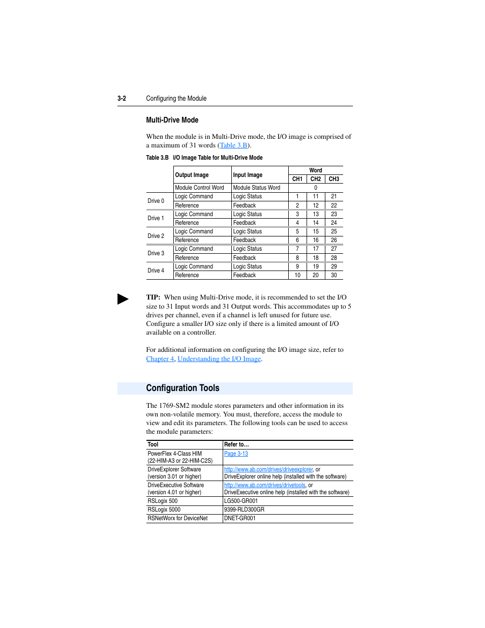 Multi-drive mode, Configuration tools, Configuration tools -2 | Rockwell Automation 1769-SM2 Compact I/O DSI/Modbus Communication Module User Manual | Page 40 / 204