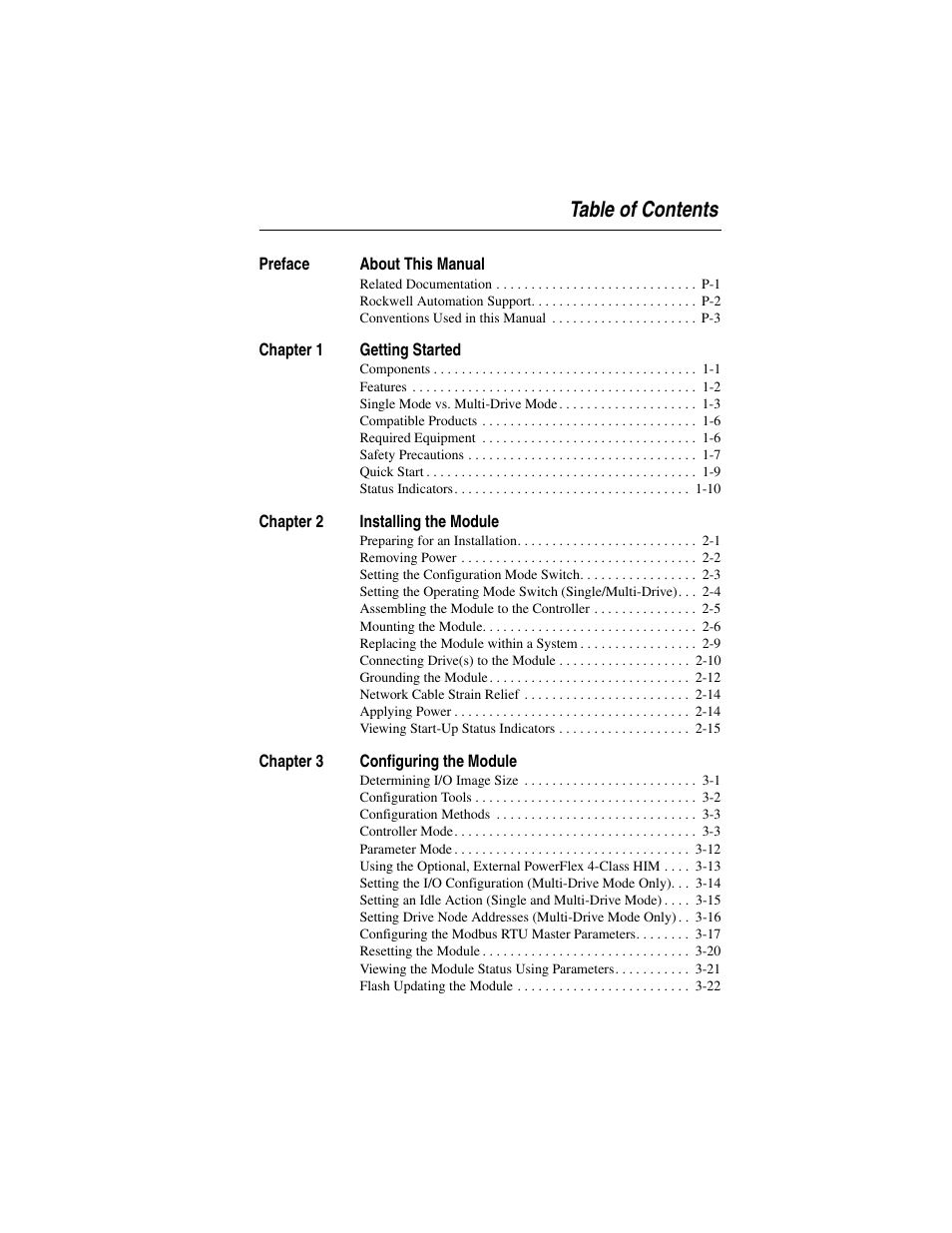 Rockwell Automation 1769-SM2 Compact I/O DSI/Modbus Communication Module User Manual | Page 5 / 204