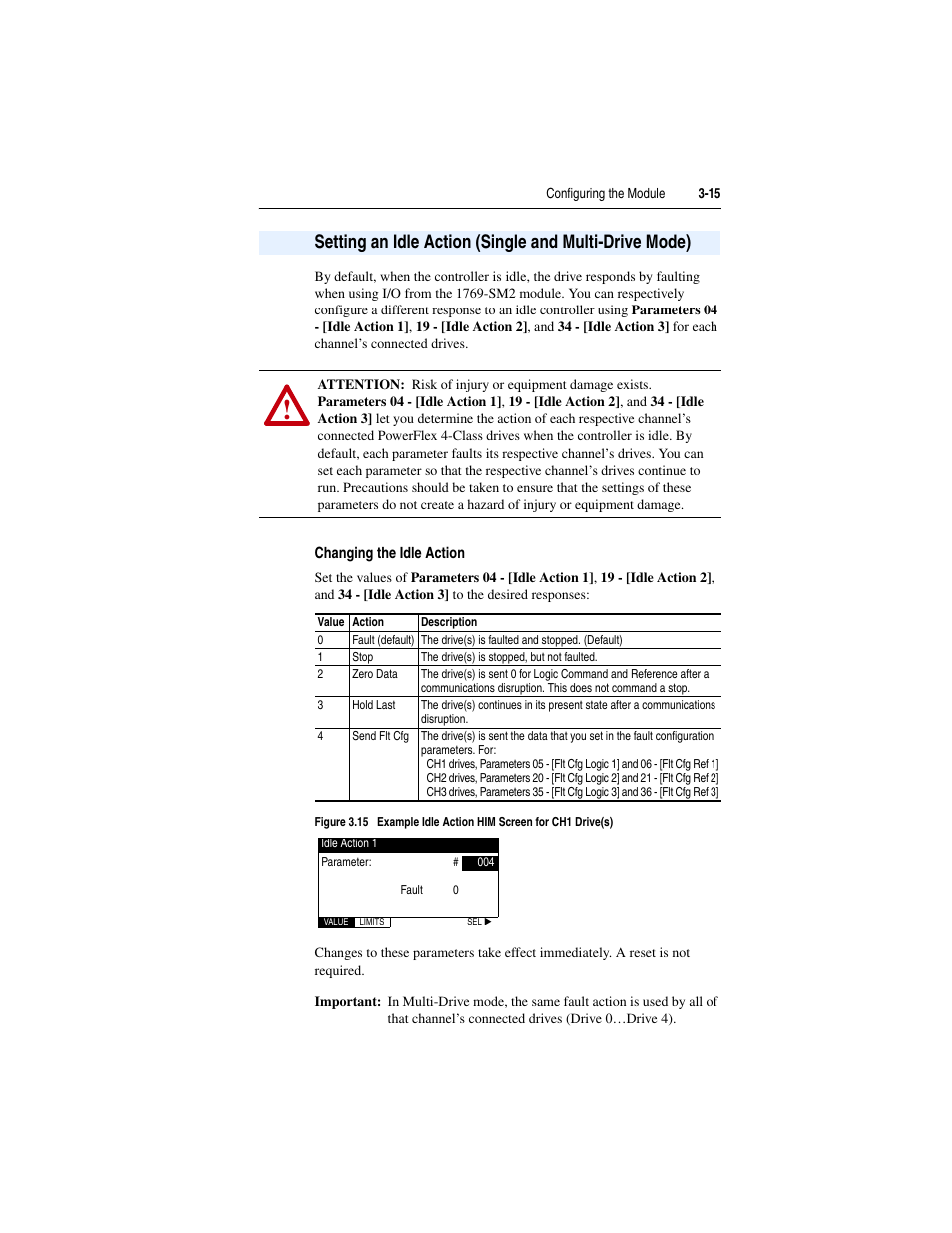 Changing the idle action | Rockwell Automation 1769-SM2 Compact I/O DSI/Modbus Communication Module User Manual | Page 53 / 204