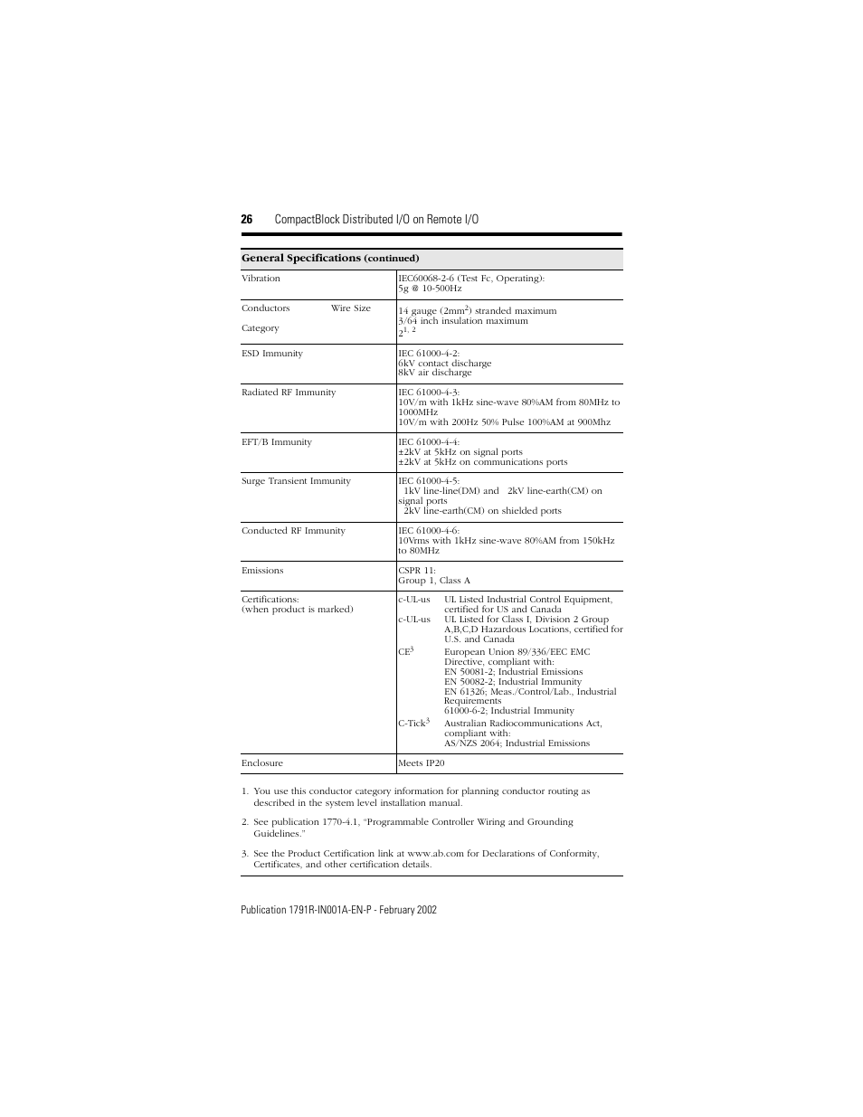 26 compactblock distributed i/o on remote i/o | Rockwell Automation 1791R-XXXX CompactBlock RIO User Manual | Page 26 / 28