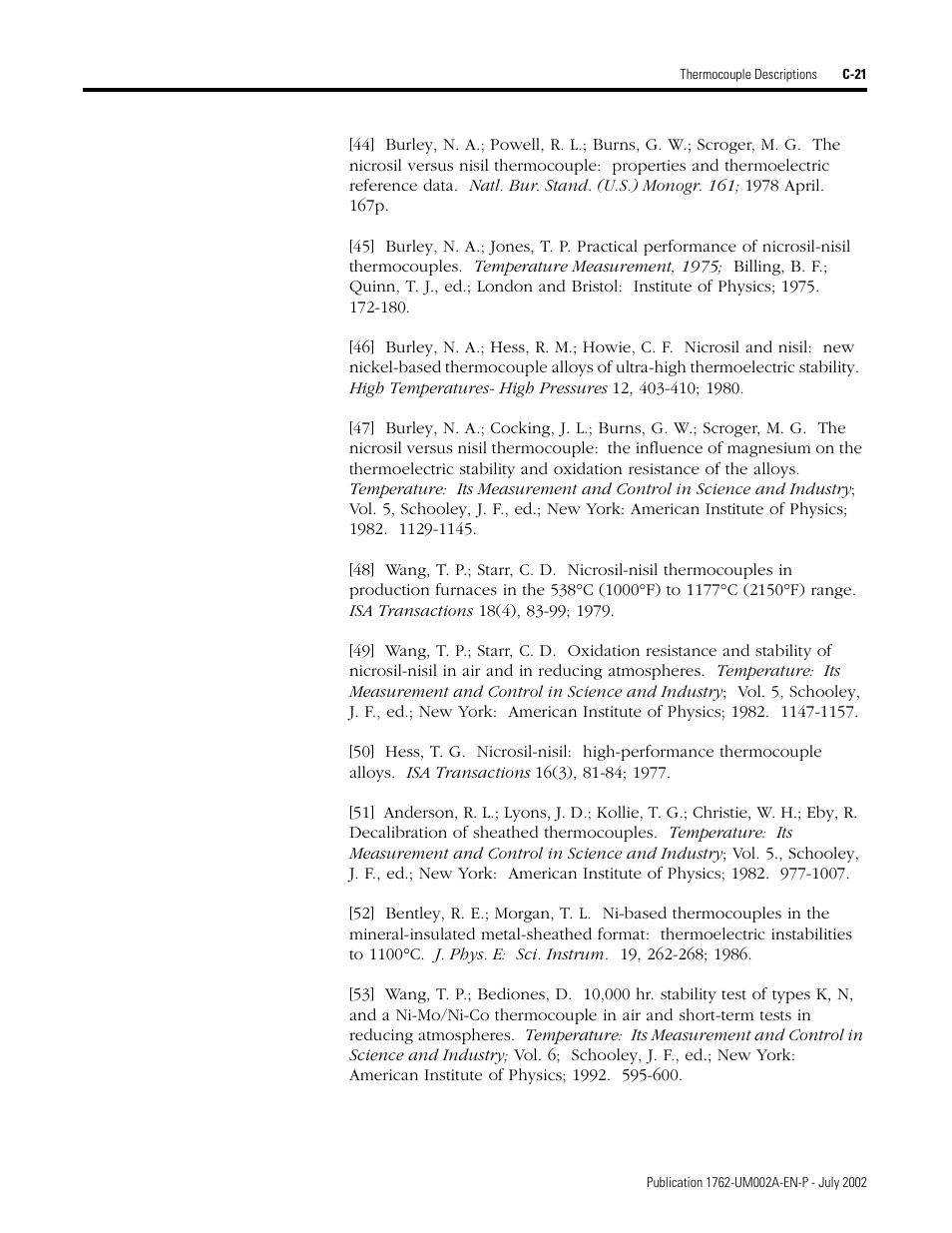 Rockwell Automation 1762-IT4 Thermocouple/mV Input Module User Manual | Page 121 / 144