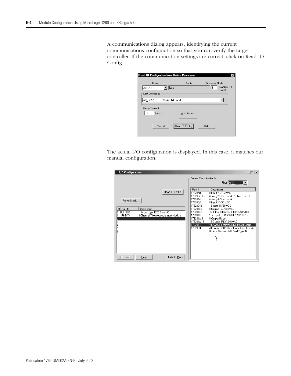 Rockwell Automation 1762-IT4 Thermocouple/mV Input Module User Manual | Page 130 / 144