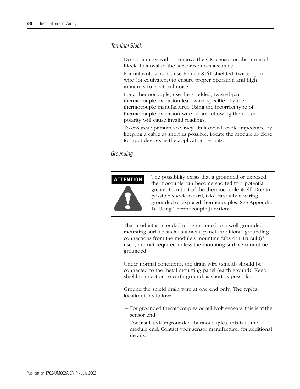 Rockwell Automation 1762-IT4 Thermocouple/mV Input Module User Manual | Page 24 / 144