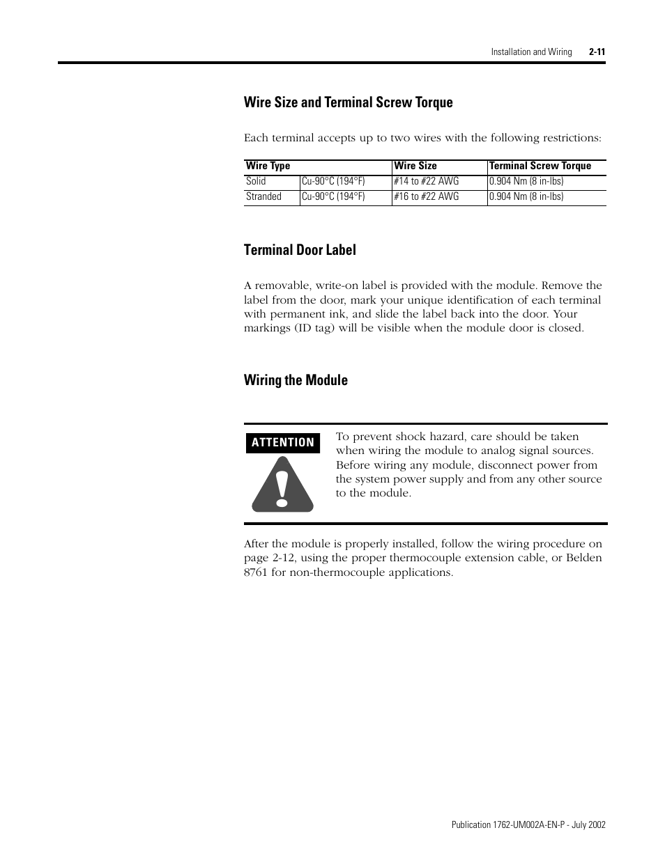 Rockwell Automation 1762-IT4 Thermocouple/mV Input Module User Manual | Page 27 / 144