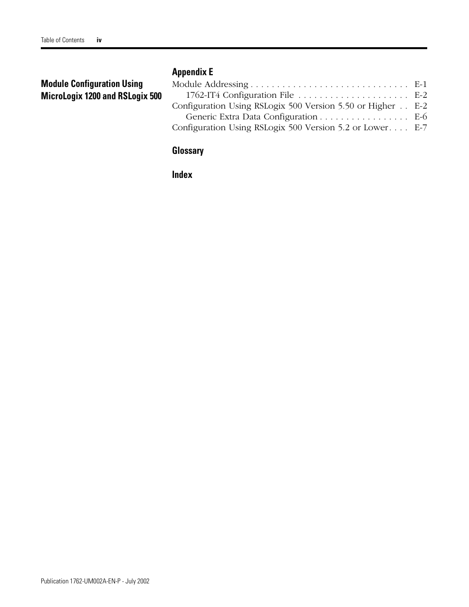 Rockwell Automation 1762-IT4 Thermocouple/mV Input Module User Manual | Page 6 / 144