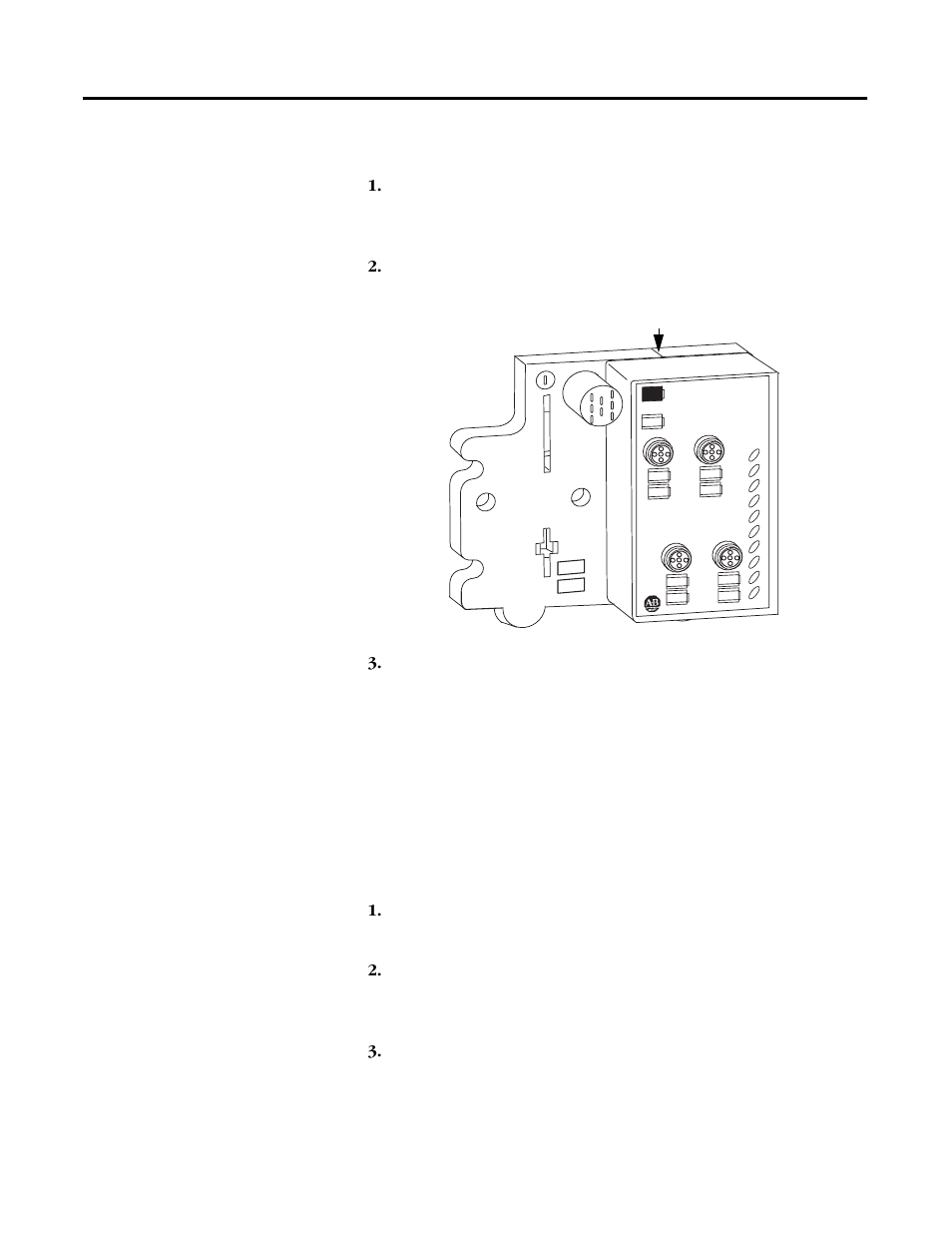 Install the digital input module, Remove the module from the mounting base | Rockwell Automation 1738-XXXX ArmorPoint 24V dc Input Modules, Series A User Manual | Page 5 / 12