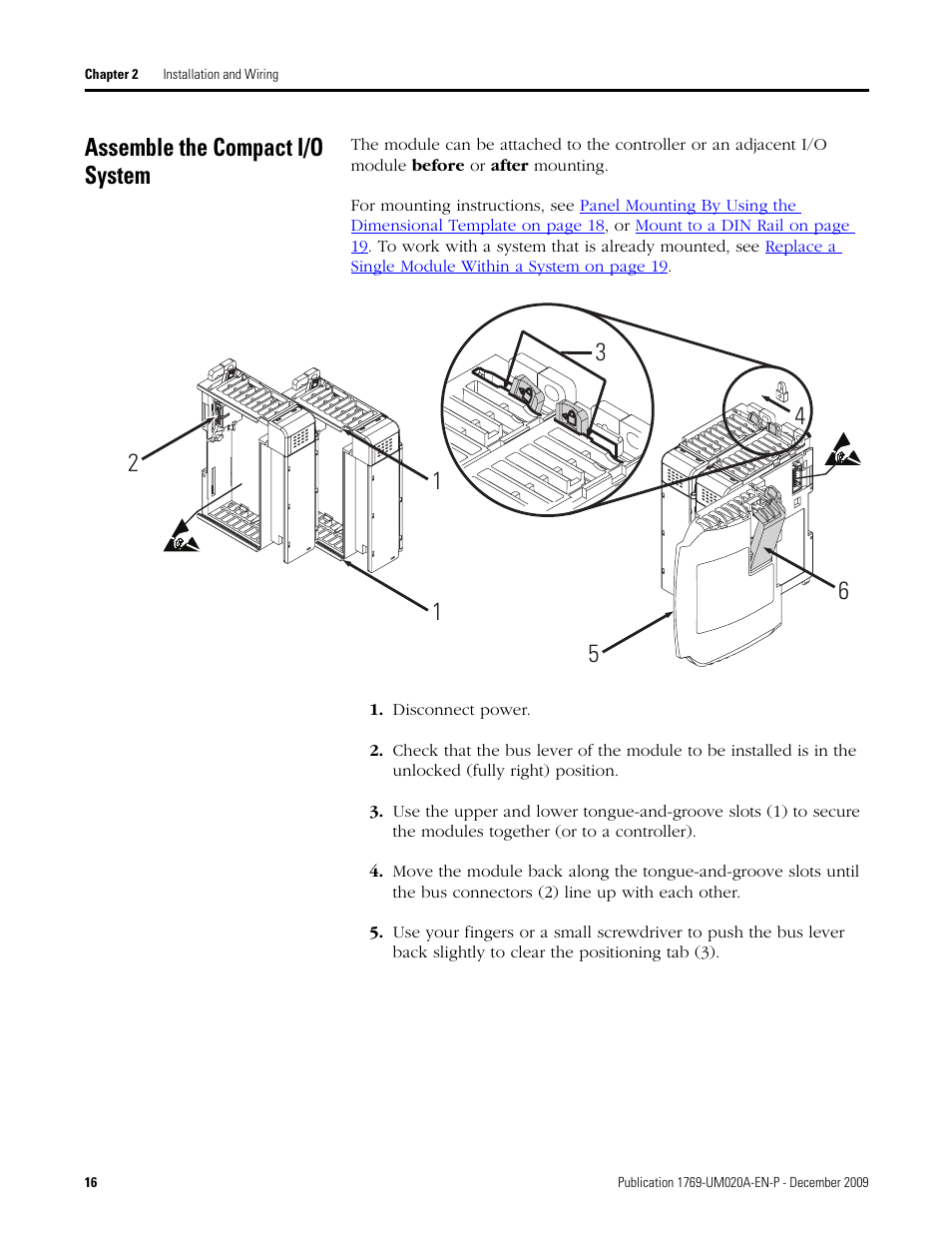 Assemble the compact i/o system | Rockwell Automation 1769-OF4 Compact Analog Output Module User Manual | Page 16 / 76