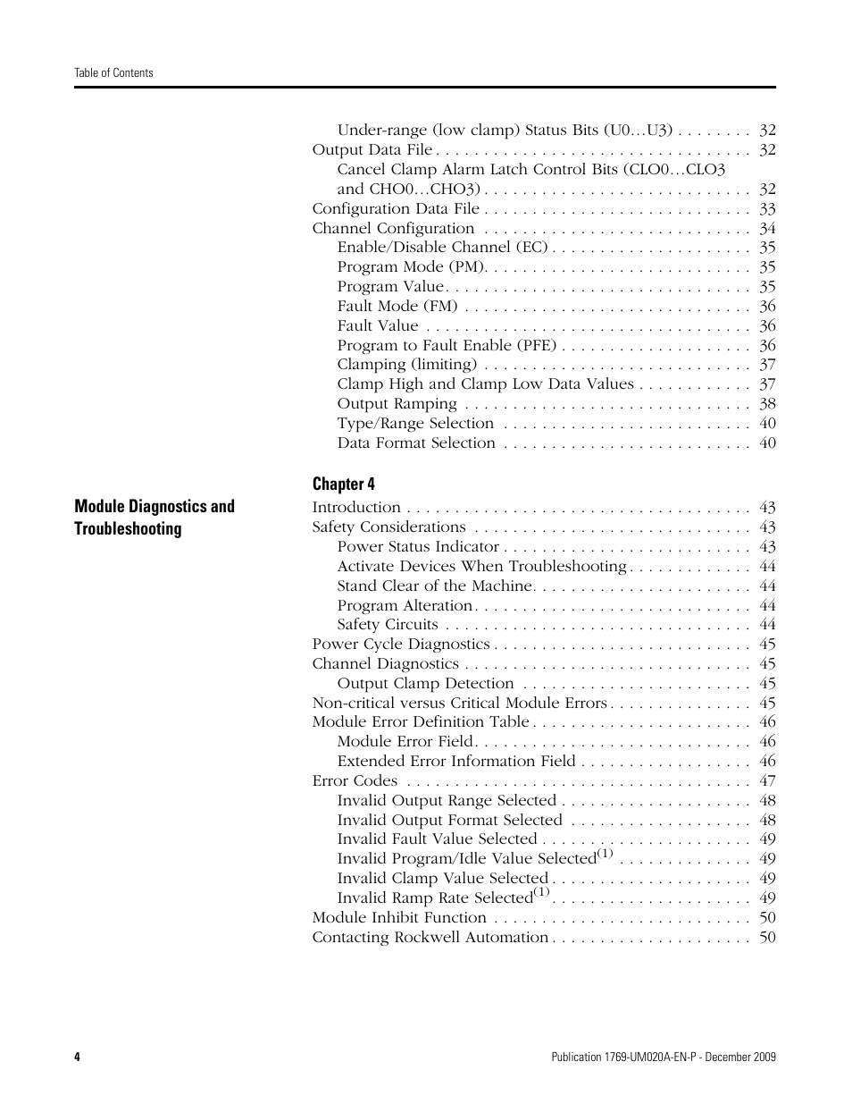 Rockwell Automation 1769-OF4 Compact Analog Output Module User Manual | Page 4 / 76